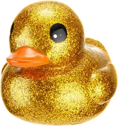 6.89inch Giant Glitter Rubber Duck Big Rubber Duck Large Sparkly Duck Bath Toy with Squeaky for Baby Shower Birthday Party Gift