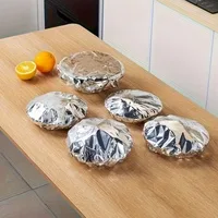 Aluminum Foil Keep Warm Covers Dining Table Food Preservation Cover Microwave Oven Heating Waterproof Oil Proof Kitchen Tools 4