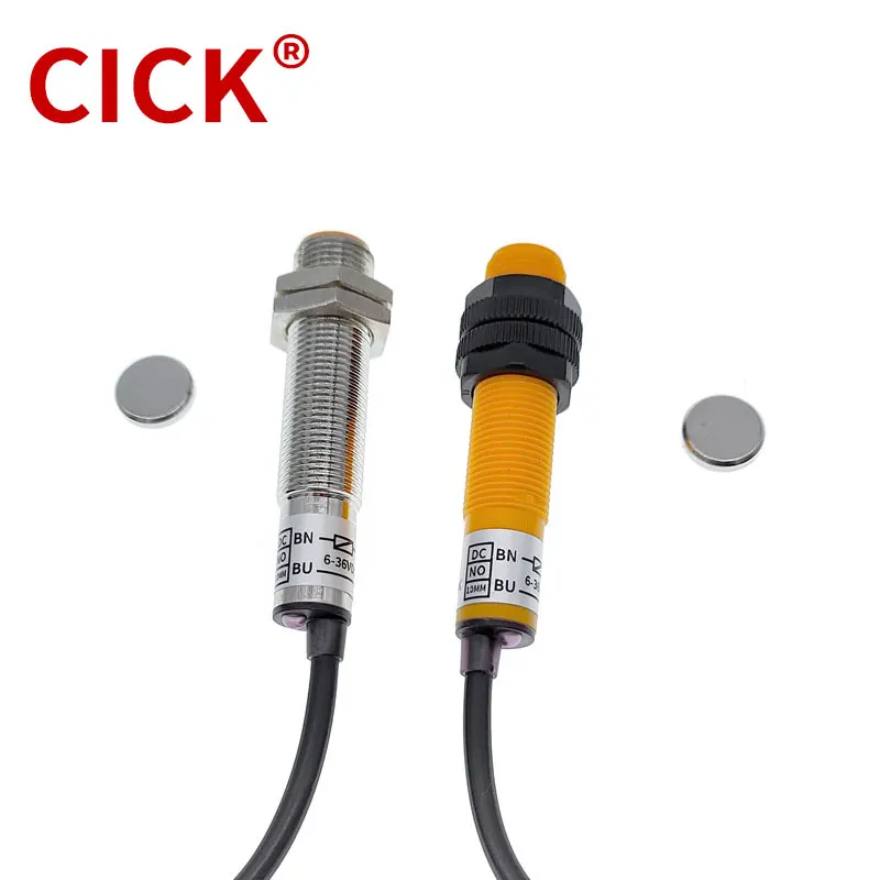 Counter Magnetic Switch SJM12-10D1 Metal Hall Sensor Proximity Switch M12 NPN DC 6-36V Normally Open 200mA 2 Wire NO