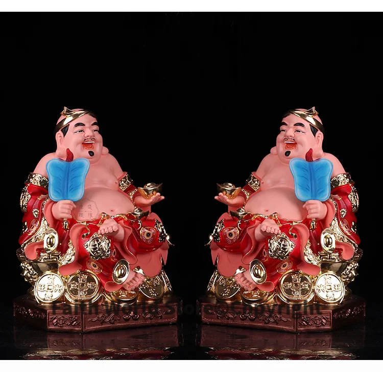 زوج عائلة آسيا العبادة فيتنام تايلاند إله الثروة الجشع جلب الثروة حسن الحظ بوذا زخرفة فنغ شوي فعالة #4