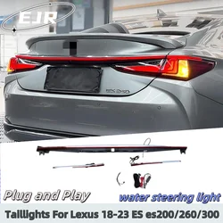 Car Taillights For Lexus 18-23 ES es200/260/300h Water Steering LED Lights Modified Through Taillights