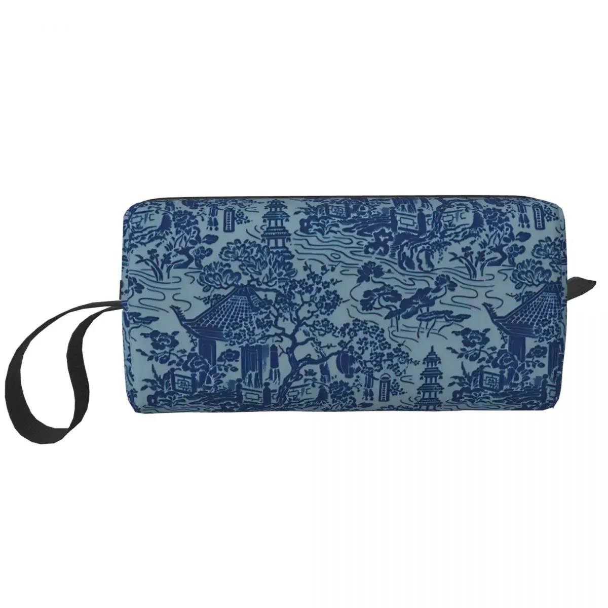 Lewis Foreman Day Blue Pagoda Makeup Bag Pouch Cosmetic Bag Men Women Toile De Jouy Toiletry Bag Accessories Organizer