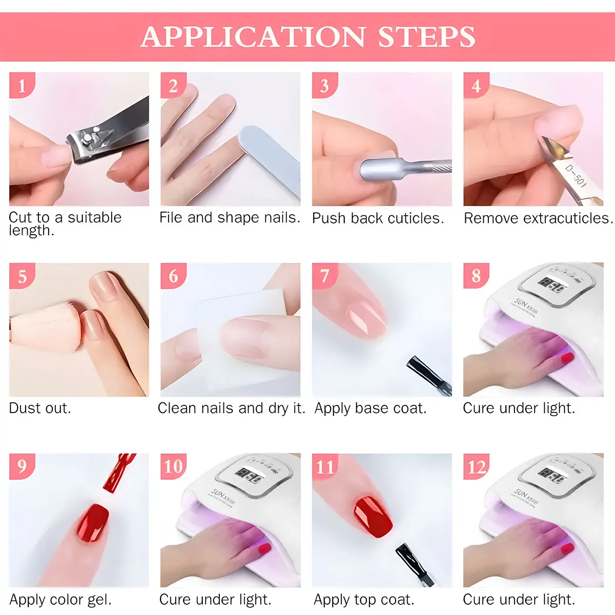 VOKY Ensemble de 6 vernis à ongles - Sans formaldéhyde, adapté à toutes les saisons, idéal pour les soins des ongles et des orteils au niveau salon