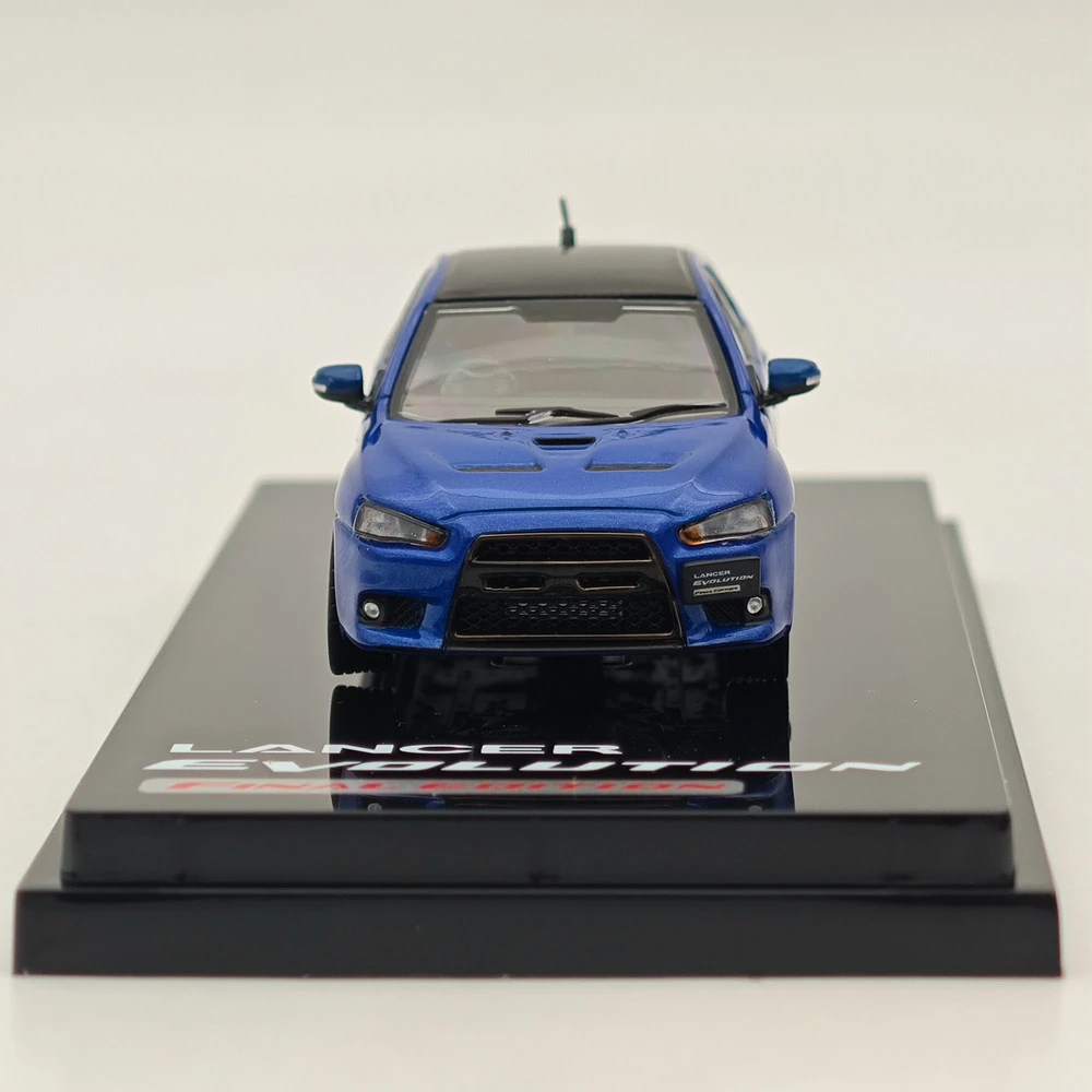 Hobby Japón 1/64 Lancer Evolution X edición Final con modelo de pantalla de motor iluminación azul (M) techo negro HJ 642053 Coche fundido a presión CBL