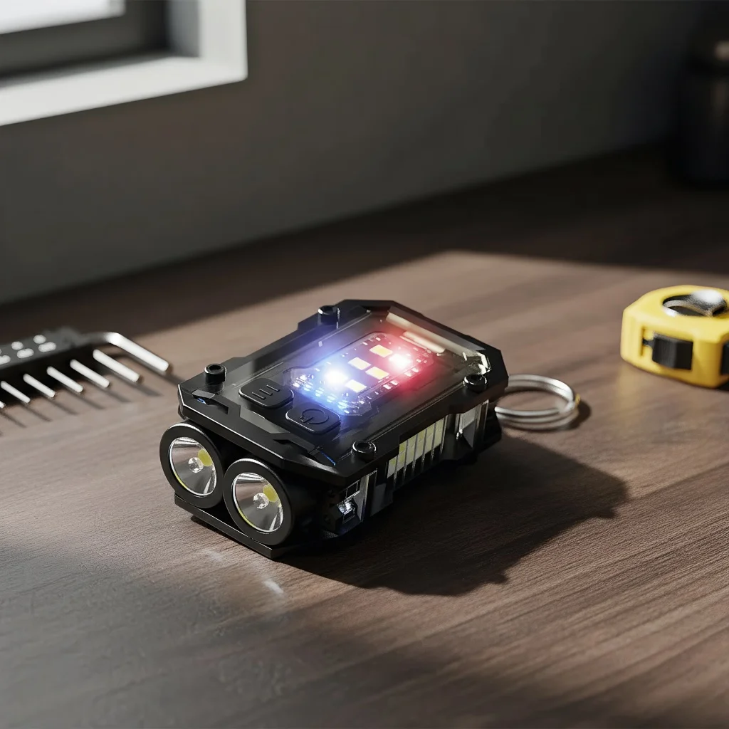 

Мощный мини-брелок-фонарик: многофункциональный магнитный Linterna