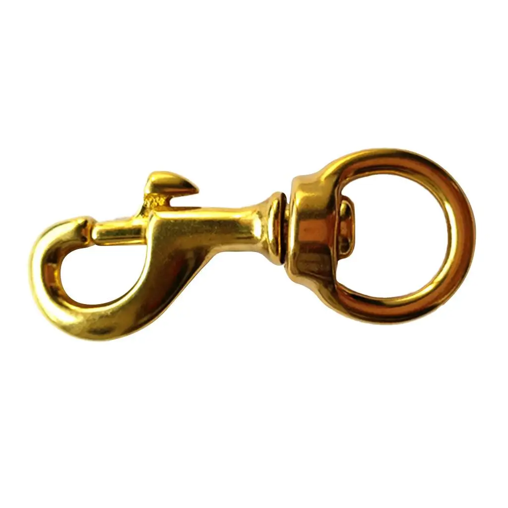 Keychain Gate Hooks Heavy Duty Brass Trigger Snap Hook Key Holder Clip for Outdoor Equestrian Luggage