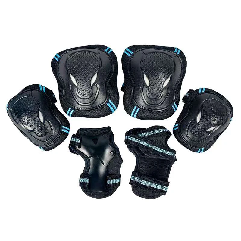 

6Pcs/Set Adult/Kids Knee Pads Elbow Pads Wrist Guard,Skateboard Skate Pads 6 in 1 Protective Gear Set for Roller Skating Scooter