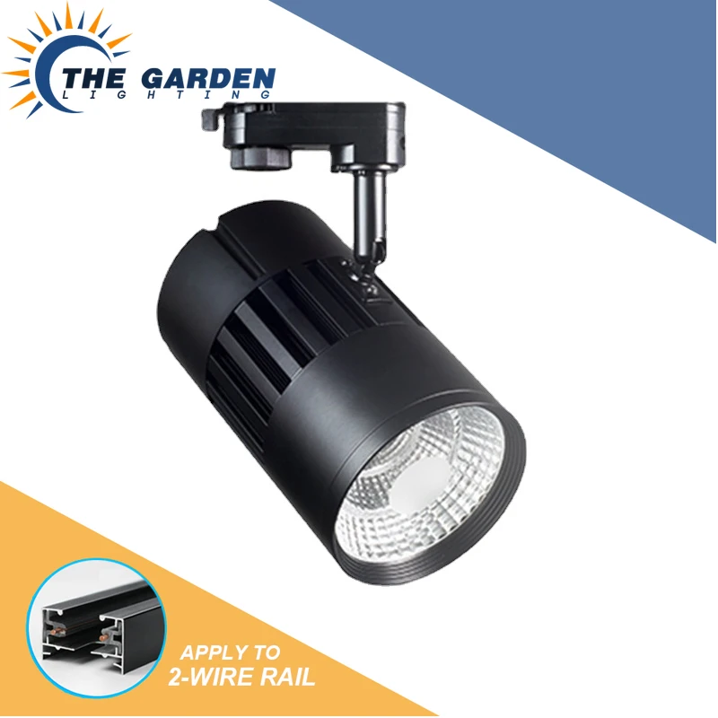 LED Spotlight Track Light Clothing Store Exhibition Hall COB Ceiling Spotlight Surface Mounted Spotlight Indoor Lighting