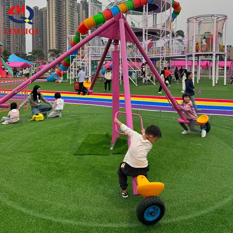 Balançoire en métal pour enfants, balançoire extérieure pour enfants, balançoire pour enfants non motorisée, balançoire rotative pour parc d'attractions, balades à vendre