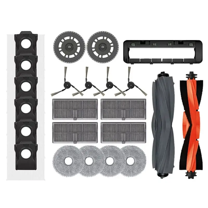 

【АКЦИЯ】Для Dreame X40 Ultra, X40 Pro, S30 Pro Ultra: Сменные аксессуары – основная щетка, боковая щетка, HEPA-фильтр, тряпка для влажной уборки, мешок для сбора пыли