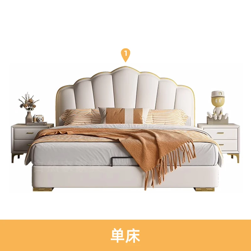 

Ltalian Style Nordic Princess Double Bed Full Small Family Designer French Bed Master Bedroom Organizer Cama Casal Furniture