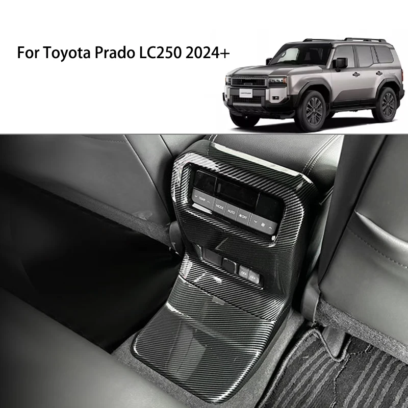 

For 2024 Toyota Prado LC250 Rear Air Vent Anti-Kick Frame Rear Armrest Box Anti-Kick Pad Decorative Sticker Interior Accessory