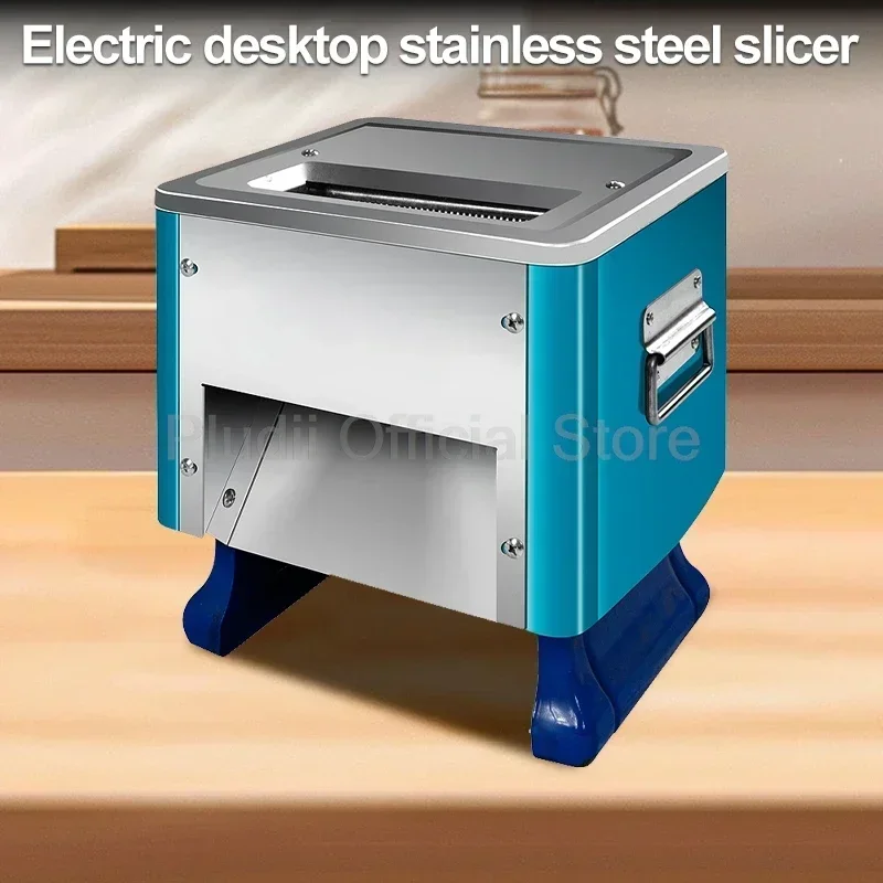 

Excellent Top Quality 550W Commercial Meat Slicer 1400RPM Electric Chopper SUS Meat Grinder Kitchen Accessories For Restaurant D
