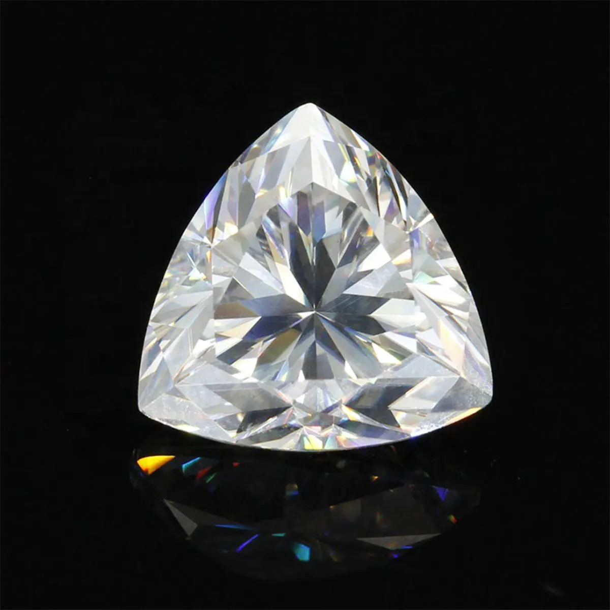 100% Losse Moissanite Edelstenen Vet Driehoek Vorm 0.1ct Om 5ct D Kleur VVS1 Verleden Gra Diamond Test Lab Gems Voor wedding Ring