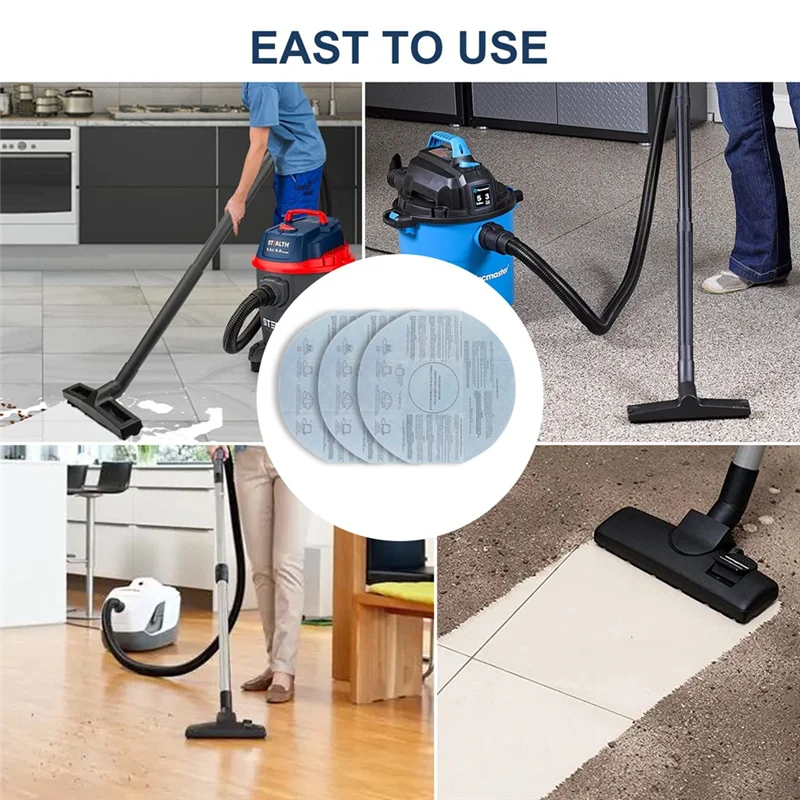 -ABJZ Rubber Bands Paper Disc Filters 90107& 90585 Foam Filter For Shop Vac Wet Dry Vacuum Cleaners,Most 5 Gallon Models