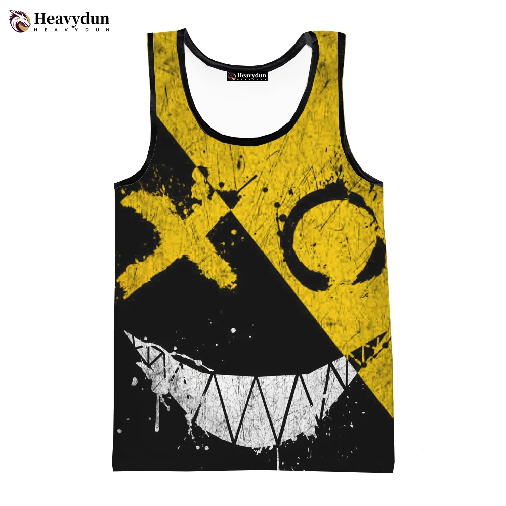 Devil Smiling Face 2023 Fashion Summer Men Tank Tops Sleeveless Spring Harajuku Streetwear 3D Printed Beach Tops Men\'s Clothing