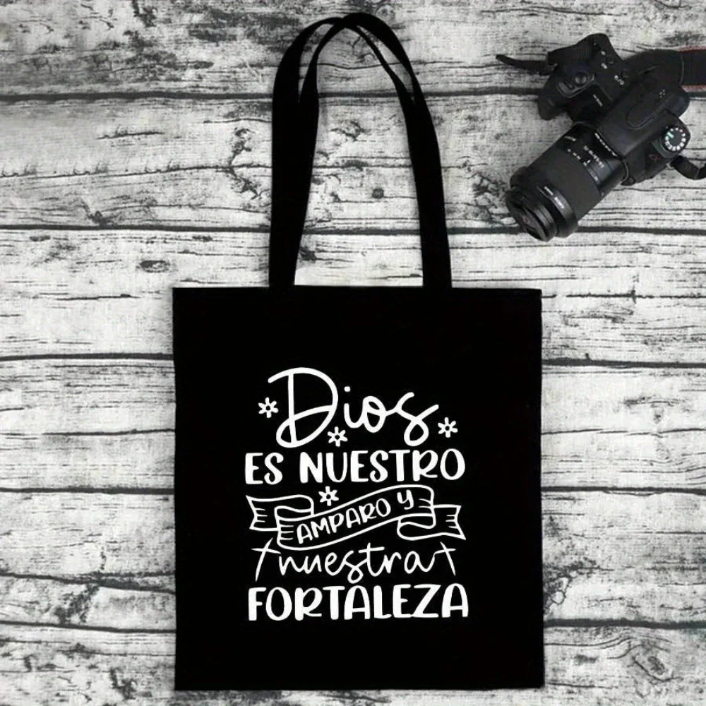 حقيبة كتف من قماش الغراب على الطراز القوطي للهالوين حقيبة تسوق عملية لخدعة أو علاج نشاط عطلة احتفالية