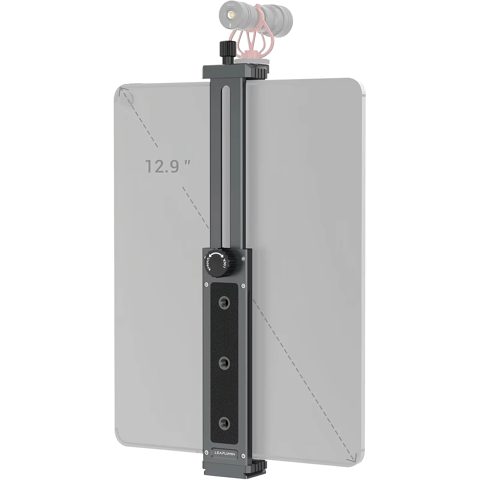 Lanxire Aluminium Tablet Statief Adapter, Universele Camera Houder 6.5-17.3", 1/4" Schroef iPad Pro