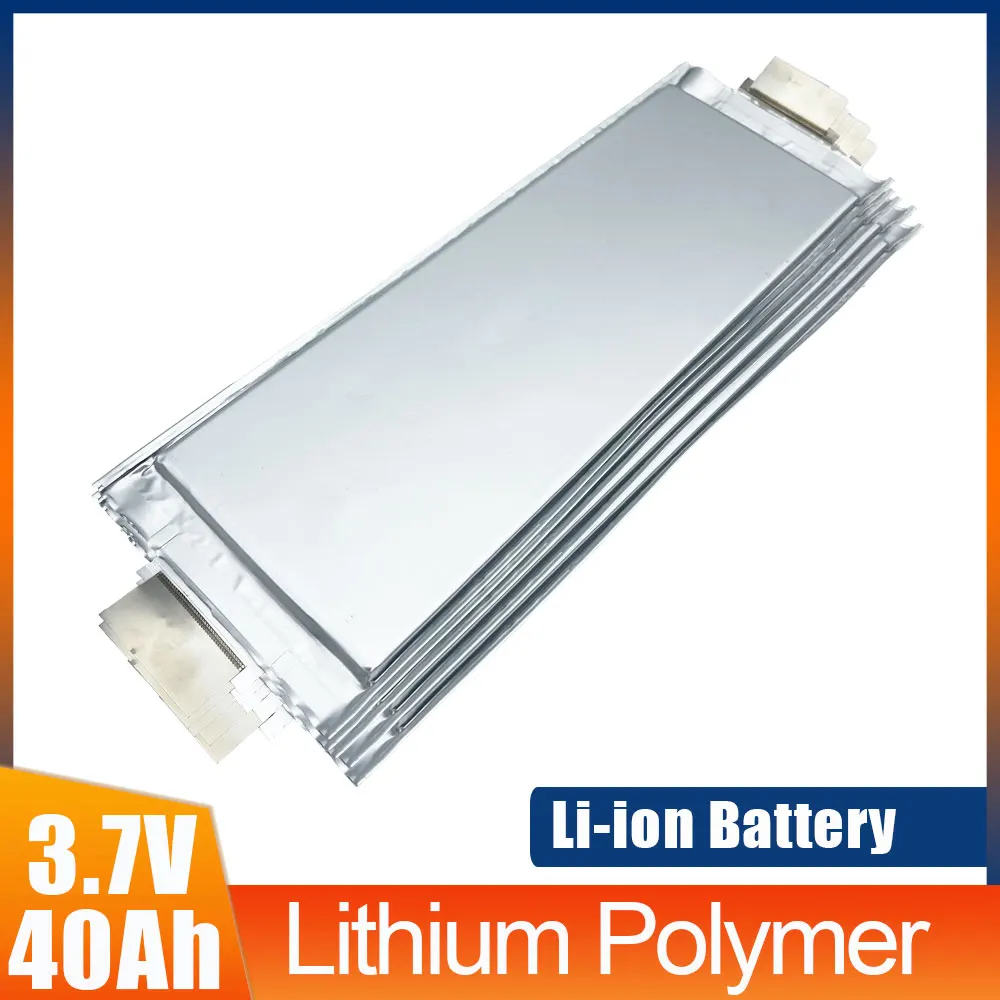 1PCS 3.7V 40AH Li-ion Cell 3C Lithium Polymer Battery For Motorcycle Motor Controller Electric Vehicle RV E-bike UPS Scooter