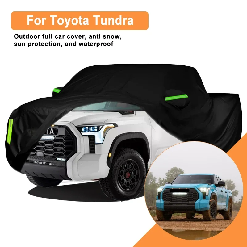 

For Toyota Tundra Car Full Cover - Outdoor Waterproof Snowproof Sunshade, Winter & Summer All Weather Auto Protection Accessory