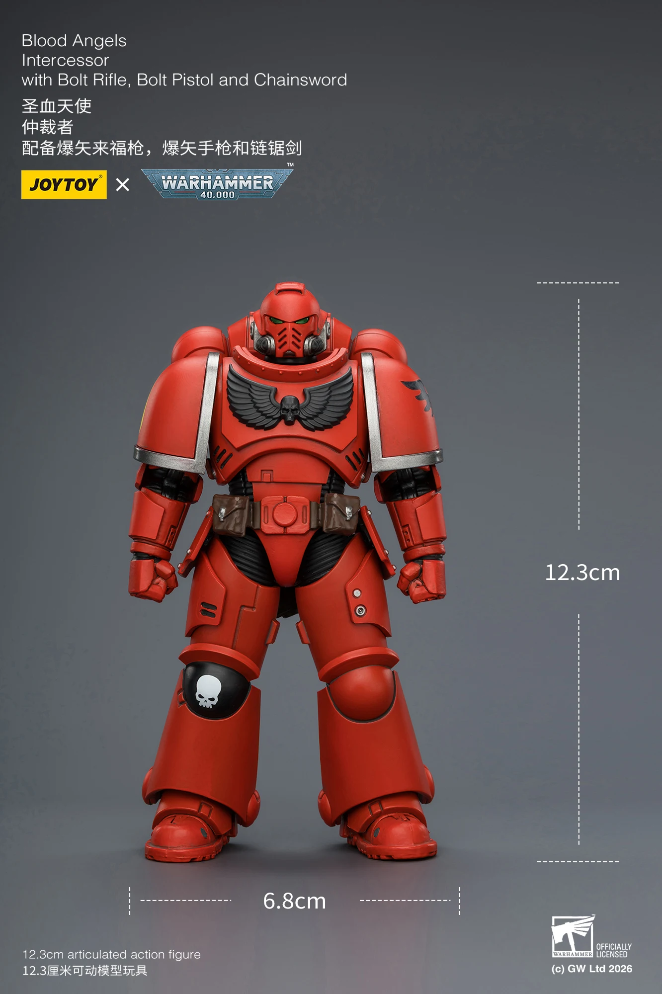 [AUF LAGER] JOYTOY Warhammer 40K 1/18 Actionfigur Intercessor mit Bolzenschrotflinte, Bolzenpistole und Kettenschwert 10 Stück Anime-Modell – Detail 20