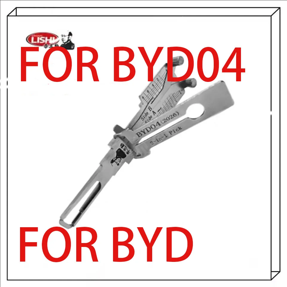 Original 2 Tracks Internal Milling Replacement Parts BYD04 2026 2 in 1 Auto Lock Repair Accessories High Precision Lock Cylinder