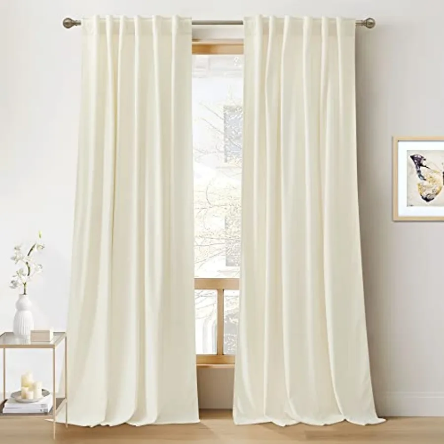 

Super Soft Velvet Curtains for Living Room - out Energy Saving Curtain Panels Soft Luxury Privacy Window Covering for Studio Ho