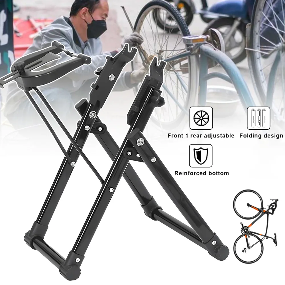 Support de centrage de roue de vélo, accessoire d'entretien professionnel pour un alignement précis des roues, pour vélos de route, de montagne et hybrides