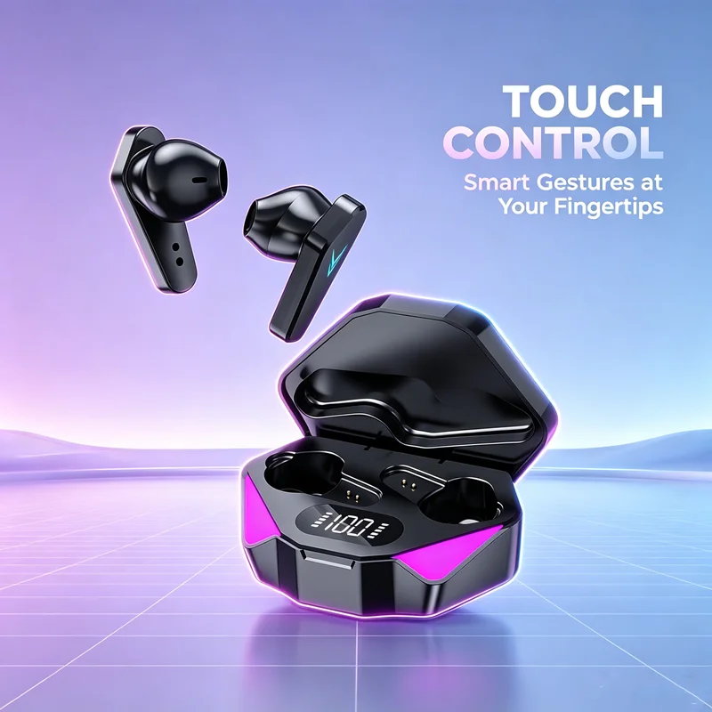 NEW X15 TWS Earphones Bluetooth Wireless Gamer Headphones 65ms Low Latency Earbuds Fone Headset