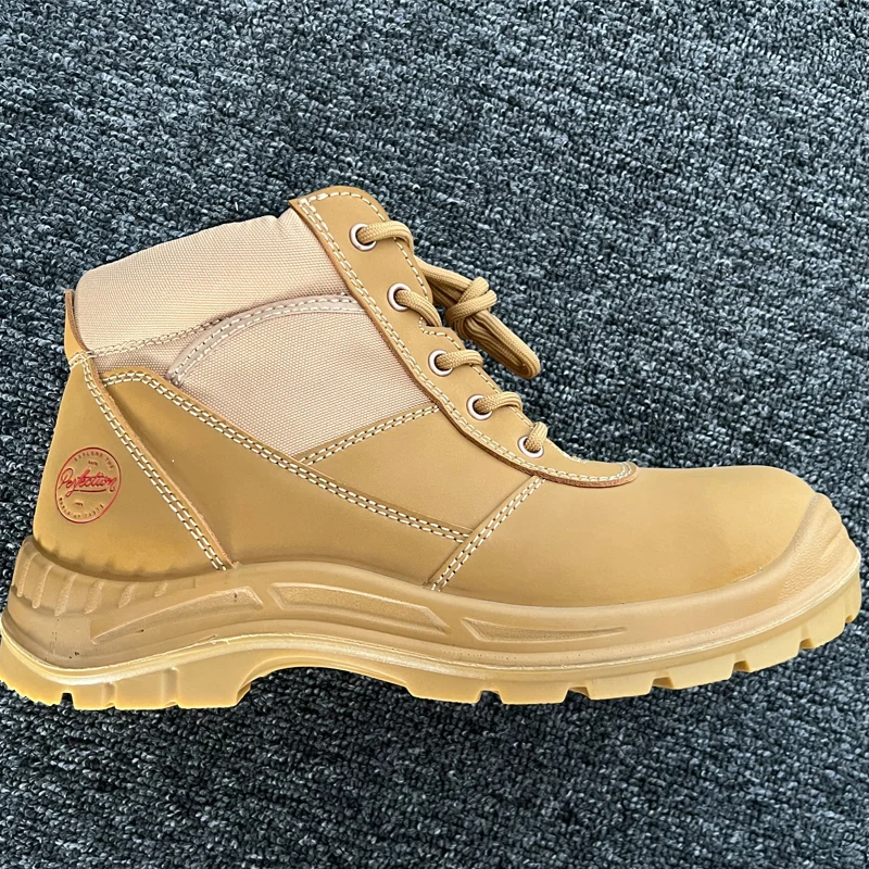 Steel Toe Work Boots for Men, Slip Resistant, Safety, Oiled Leather, Breathable Shoes, Static Dissipative, YKK Zipper, 6\