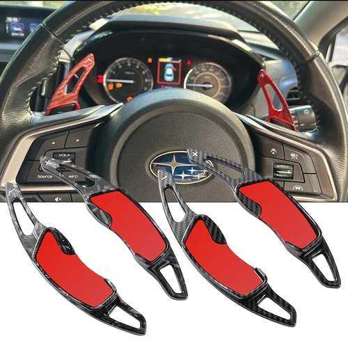 Extensión de palanca de cambios de volante con impresión de fibra de carbono ABS para Subaru Legacy WRX STI Forester impreza XV Outback