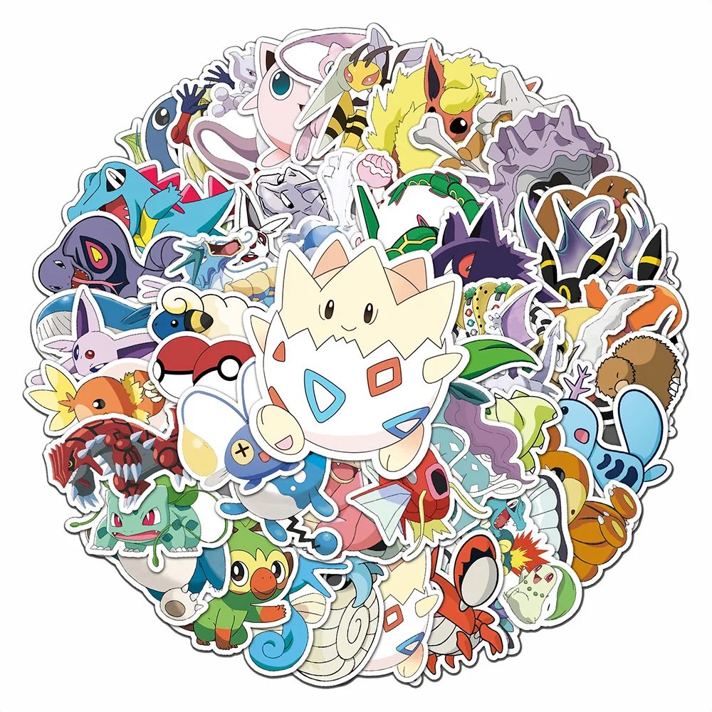 10/30/50pcs Funny Pokemon Anime Stickers Cute Charmander Graffiti Sticker Kids Toy Phone Case Laptop Luggage Cartoon Decal Decor