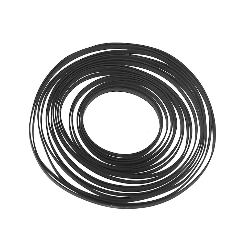 Correa de goma duradera para tocadiscos, repuesto de correa de goma para grabadora de operación suave y silenciosa para reparación de tocadiscos impulsado por correa