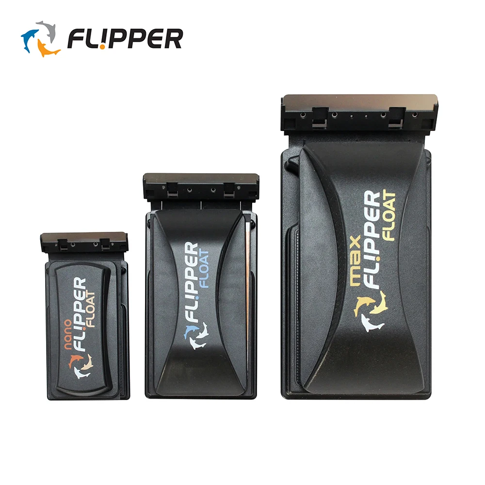 Flipper Nano/Standard/Max Float vidrio acrílico pecera 2 en 1 imán acuario limpiador de algas depurador y raspador