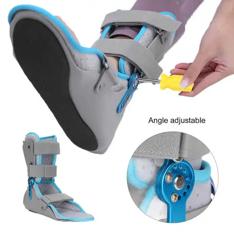 

Foot Fracture Support Brace Ankle Fracture Sprain Protector Foot Drop Prevention Left/Right Ankle Protector Ankle Fixation Brace