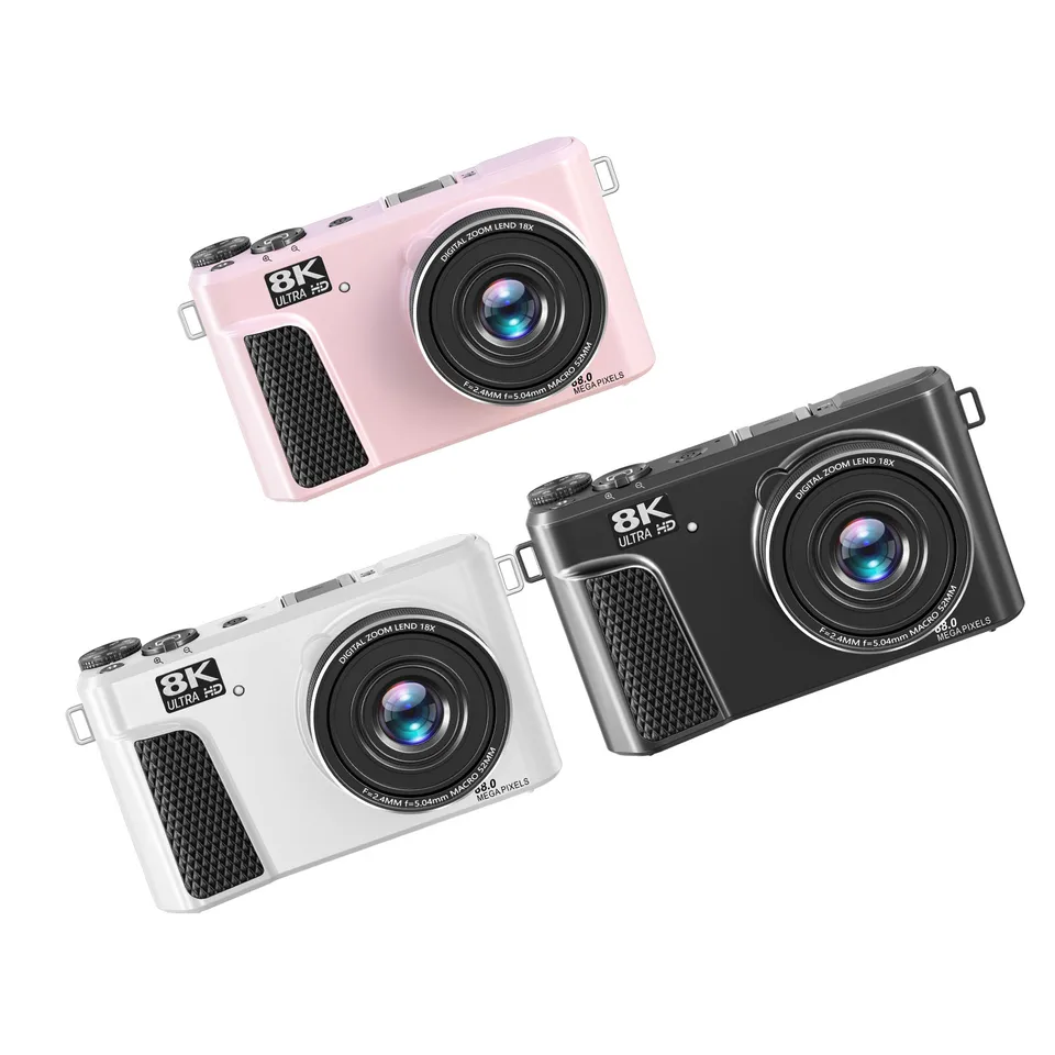 Digital Camera 8K 88MP 18x Zoom Autofocus WiFi Travel Camera with