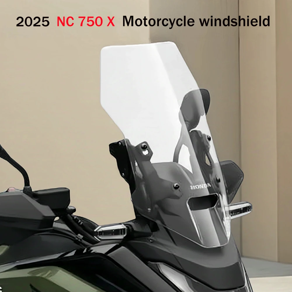 

For HONDA NC 750X NC750 X 2025+Accessories Windshield NC750X Windshield Motorcycle Height Raising Front Windshield 2025