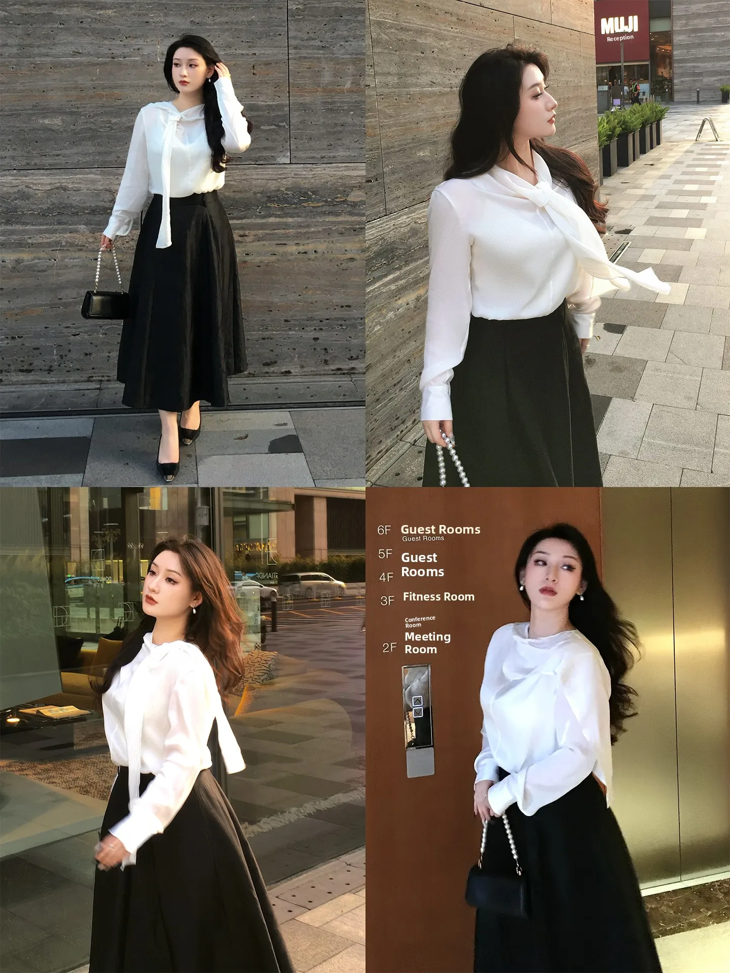 

plus Size Women's Long Sleeve Top And Half Skirt Set Autumn New Style Versatile Fat MM French Style Straight Tube Fitness Pol...