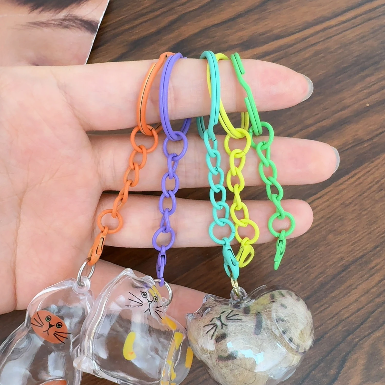 Obrázek 5: 10/100PCS 25mm pestrý humr spona klíčenka DIY šperků crafting vytváření brašna okouzluje keyrings konektor háčků držák spona