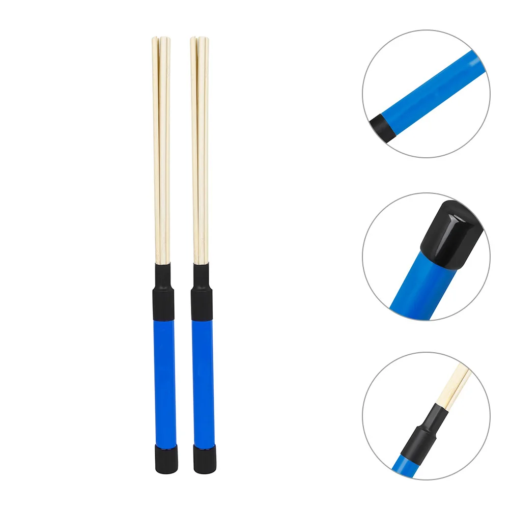 زوج واحد من فرشاة الطبل بمقبض خشبي، جودة صوت نقية، سهلة الاستخدام لأداء ملحقات أدوات قرع الطبول #4