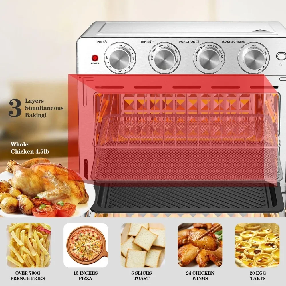 

=for 26QT Air Fryer Oven Combination With Super Large Convection Table Oven, Stainless Steel