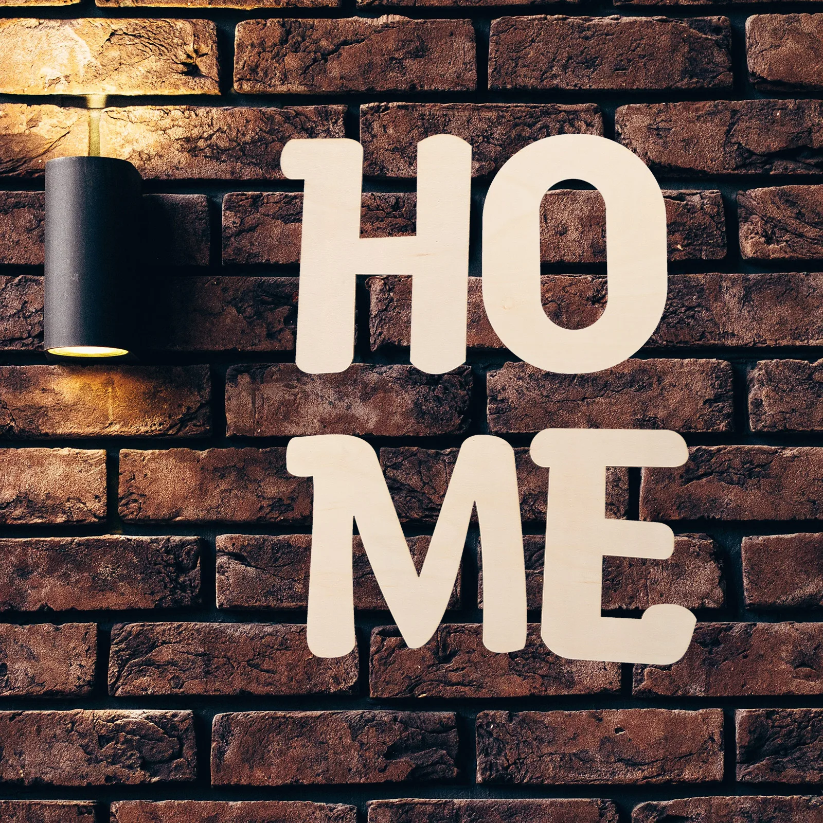 

4pcs Alphabet Letters Decorative Wood Letters Unfinished Cutouts DIY Crafts Decorative Blank Surface Home Wedding Party