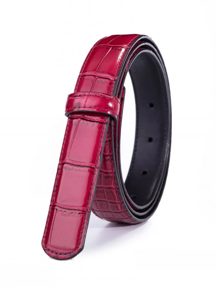 Crocodile Pattern Cowhide Genuine Leather Belt Women Fashion Strap For Pants Office Ladies Work Accessory Casual Waistband