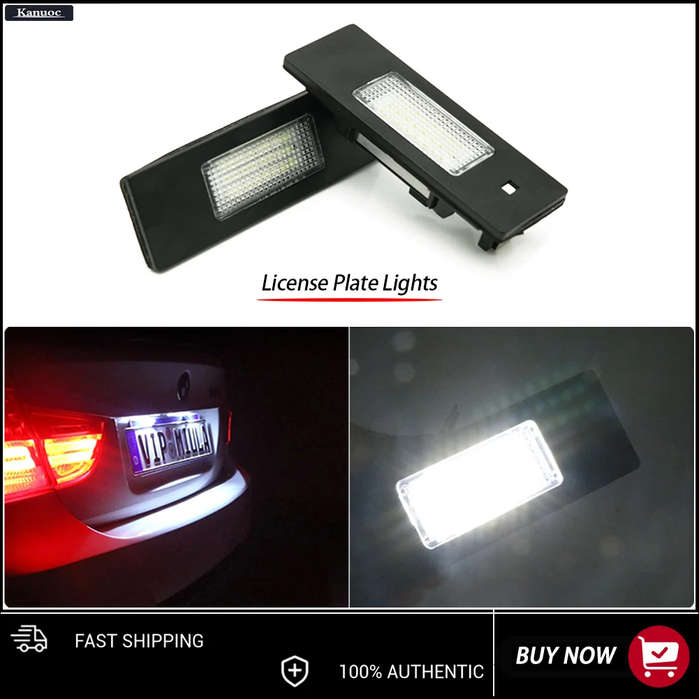 

2Pcs Ultra Bright 12V LED License Plate Lights For BMW 1 6 Series Z4 i3 X2