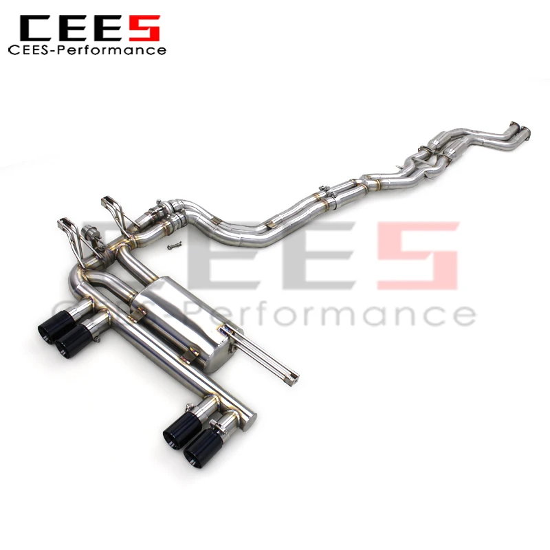 

cees SS304 Valved Catback Exhaust for BMW M3 E46 (2004-2006) Midpipe Race Axle Back Escape Exhaust with Adjustable Rear Muffler