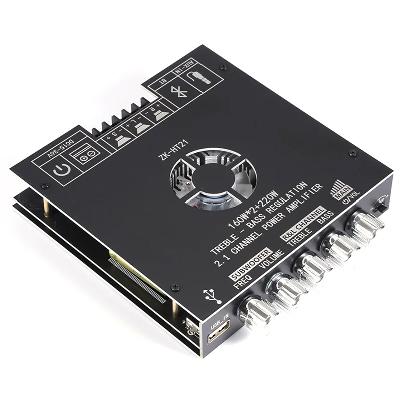 Well Made-ZK-HT21 2.1 Kanal TDA7498E 160Wx2+220W Bluetooth Digital Power Verstärker Modul High Und Low Tone Subwoofer