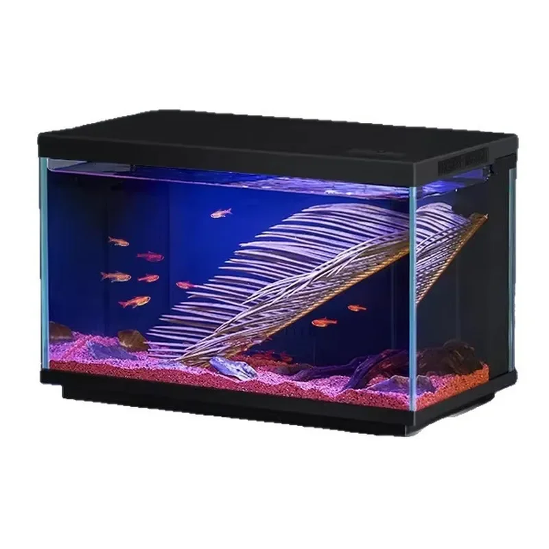 for Smart Fish Tank with Back Filter Small Glass Aquarium for Living Room Home Integrated Landscaping Ecological