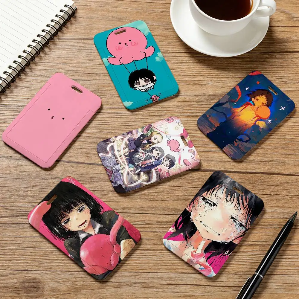 Anime T-Takopi's Original Sin Kartenhülle, Tasche für Visitenkarten, Ausweishalter, Unisex, Kreditkartenetui, Business-Bus-Halter