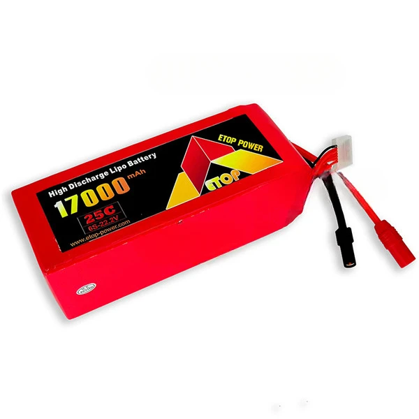 

ETOP Lipo Battery 17000mAh 25C 6S 22.2V For Agricultural