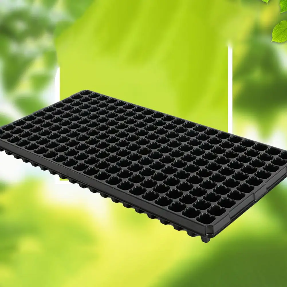 

Microgreens Growing Tray 200 Cells Seedling Nursery Box Lightweight Plastic Trays High Budding Rate Gardening Accessories